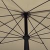 vidaXL Garden Parasol Taupe Polyester, Steel 78.7x51.2 in Tiltable