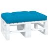 vidaXL Pallet Cushion Blue Polyester Large Waterproof Rectangular
