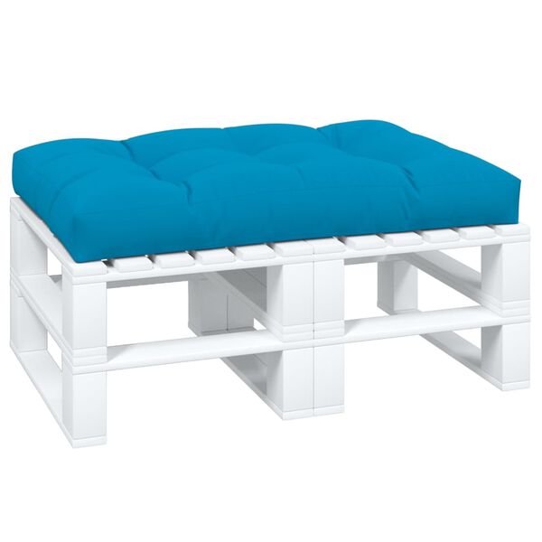vidaXL Pallet Cushion Blue Polyester Large Waterproof Rectangular