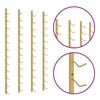 vidaXL Wall Mounted Wine Rack for 12 Bottles 2 pcs Gold Iron