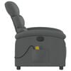 vidaXL Electric Massage Recliner Chair Dark Gray