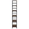 vidaXL Bookshelf Brown Oak Engineered wood, steel 19.7 x 13.0 x 74.2 in
