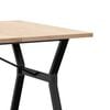 vidaXL Dining Table Natural Pine Solid Pine Wood Large Dining Table