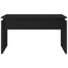 vidaXL Coffee Table Black Engineered wood 26.8x19.7x15.0 in Sturdy