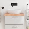 vidaXL Bathroom Countertop Light Brown 23.6 x 11.8 x (0.8-2.4) " Treated Solid Wood