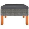 vidaXL Footstool Grey
