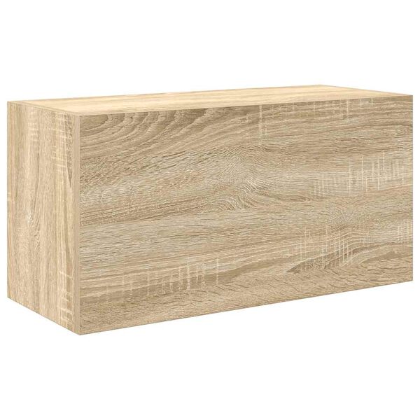 vidaXL Bathroom Wall Cabinet Sonoma Oak Engineered Wood Small