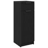 vidaXL Bathroom Cabinet with Drawer Black oak 12.60 x 13.39 x 35.43 in