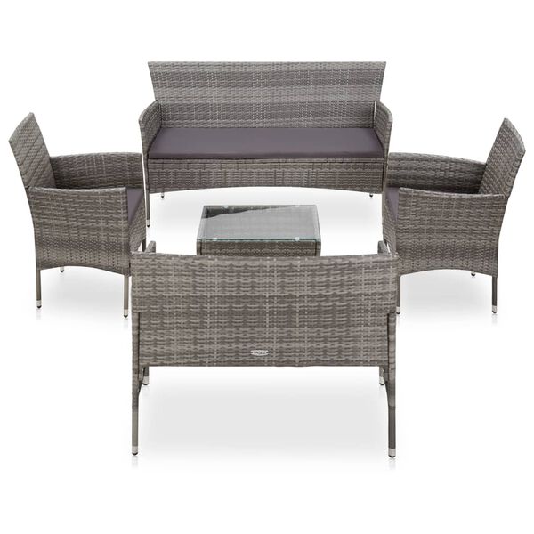 vidaXL Sofa Set Grey
