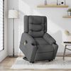 vidaXL Stand Up Massage Recliner Chair Dark Grey