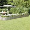vidaXL Garden Raised Bed Silver Powder-coated steel Large Durable