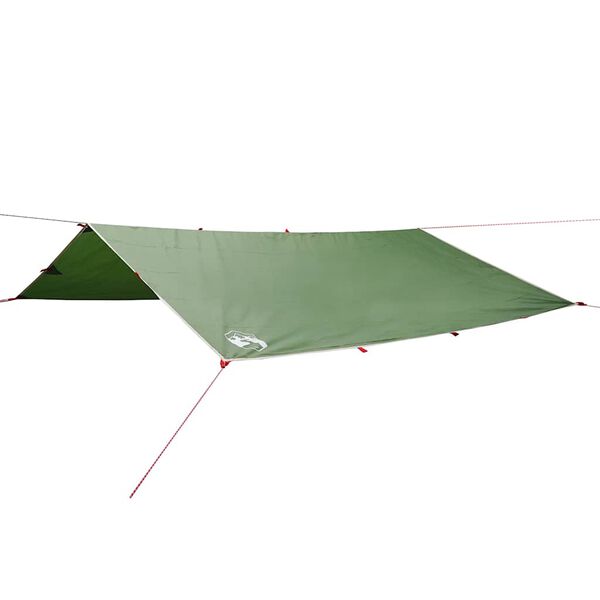 vidaXL Camping Tarp Green 141.7x115.7" Waterproof