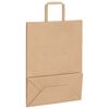 vidaXL Paper Bags 50 pcs with Handles Brown 26x12x35 cm