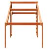 vidaXL Kid's Bed Roof Wax brown Solid pine wood 74 x 38 x 44.5 in