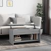vidaXL Coffee Table Grey Sonoma Engineered Wood Medium Height-Adjustable