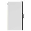 vidaXL Kitchen Wall Cabinet Black Engineered Wood Medium