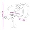 vidaXL Bridle Hanger Black Powder-coated iron One Size Durable