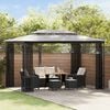 vidaXL Gazebo with Nets 9.8'x13.1'x8.7' Anthracite