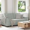 vidaXL 2-seater Sofa Light Grey