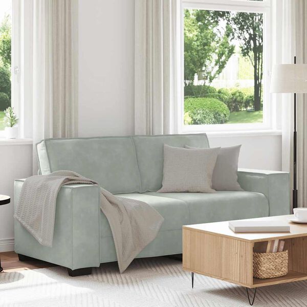 vidaXL 2-seater Sofa Light Grey