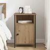 vidaXL Bedside Cabinet Artisan Oak 15.75 x 16.54 x 23.62 in