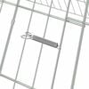 vidaXL Rabbit Cage Silver 215 x 100 x 85 cm Galvanised Steel