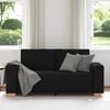 vidaXL 2-Seater Sofa Black 70.9"x30.7"x33.1" Fabric