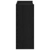 vidaXL Shoe Rack Black Engineered wood Slim Shoe Rack Rectangular