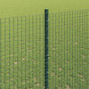 vidaXL Fence with Post Green 4.59 x 164.04 ft Steel and PVC