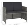 vidaXL Outdoor Dining Set Grey