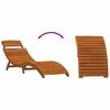 vidaXL Sun lounger 2 pcs Red 184 x 55 x 64cm Solid Acacia wood