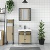 vidaXL Bathroom Cabinet Set Sonoma Oak Engineered Wood Medium