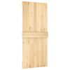 vidaXL Sliding Door with Hardware Set 35.4x82.7" Solid Wood Pine