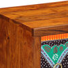 vidaXL Sideboard Multicolor with black and vibrant patterns