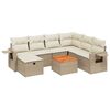 vidaXL Garden Sofa Set Beige PE rattan Modular Garden Sofa Set