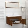 vidaXL Bathroom Furniture Set Brown Oak Engineered wood Large