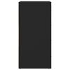 vidaXL Sideboard Black Engineered wood Large Sideboard Rectangular