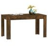vidaXL Dining Table Smoked oak Engineered wood Medium Durable