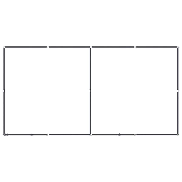 vidaXL Dog Kennel Black Powder-coated steel 79.4 ft&sup2; Durable