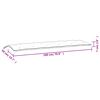 vidaXL Garden Bench Cushion Set of 2 Cream white