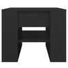 vidaXL Coffee Table Black Engineered wood Medium Coffee Table Square