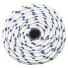vidaXL Boat Rope White 0.55 " 82.0 ' Polypropylene