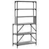 vidaXL Baker's Rack 6-Tier Grey Sonoma 35.4x15.7x70.9" Engineered Wood