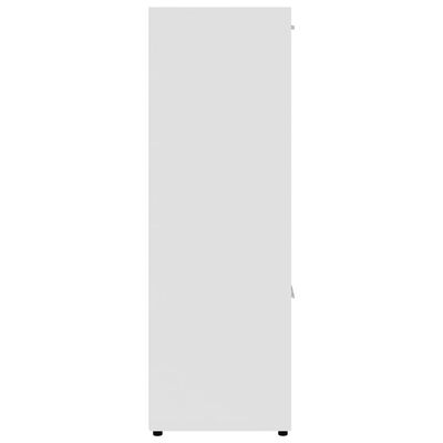 vidaXL Book Cabinet White 35.4"x11.8"x35.4" Chipboard