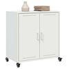 vidaXL Sideboard White Cold-rolled steel Medium Sideboard Rectangular