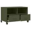 vidaXL TV Cabinet Olive Green Cold-rolled steel Medium TV Cabinet