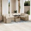 vidaXL Garden Sofa Set Beige