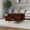 vidaXL Coffee Table Brown Oak Engineered Wood 21.7x21.7x14.4 in