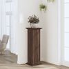 vidaXL Plant Stand Brown Oak Engineered Wood 12.9 in x 12.9 in x 39.4 in