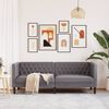 vidaXL Chesterfield Sofa Gray